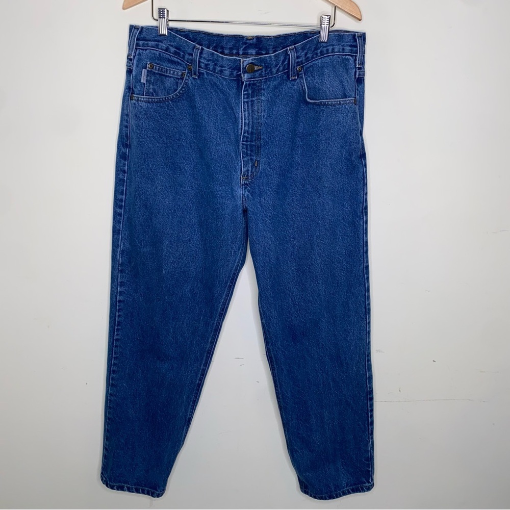 Carhartt W37 L40 1/2” Men’s Medium Wash Jeans In Great Condition -No Size Tags